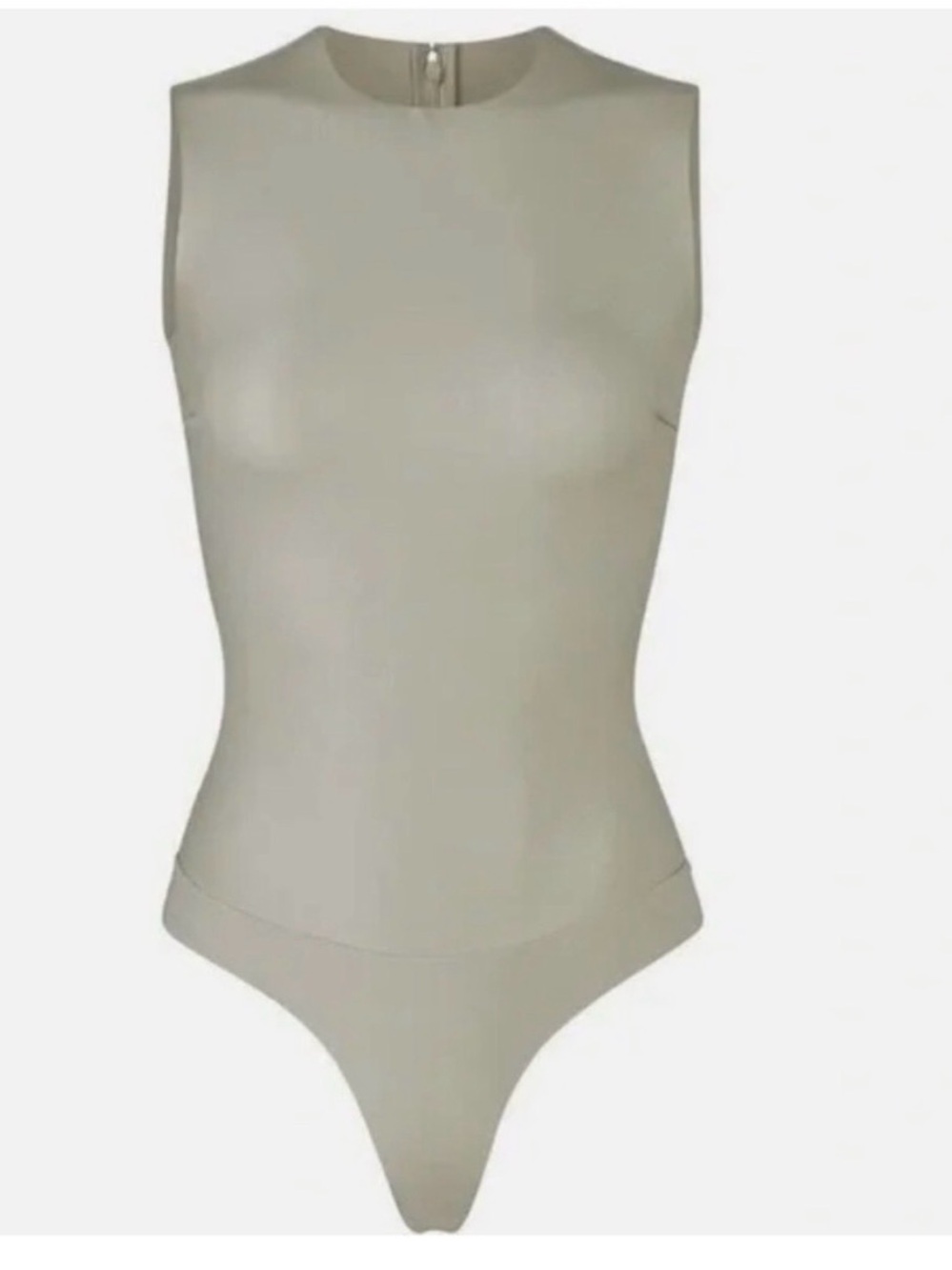 Skims faux leather bodysuit